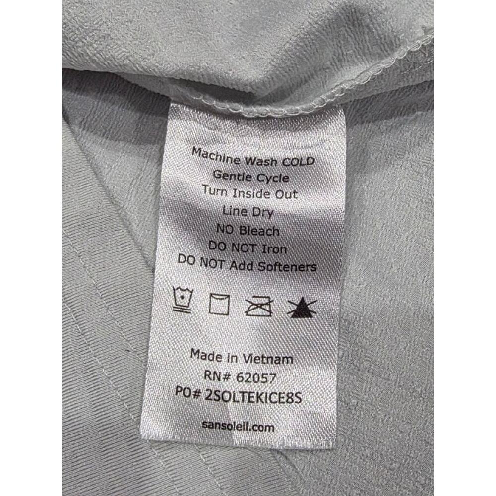 Sansoleil Long Sleeve tennis top quarter zip Shirt White Small A004162 - Picture 7 of 8